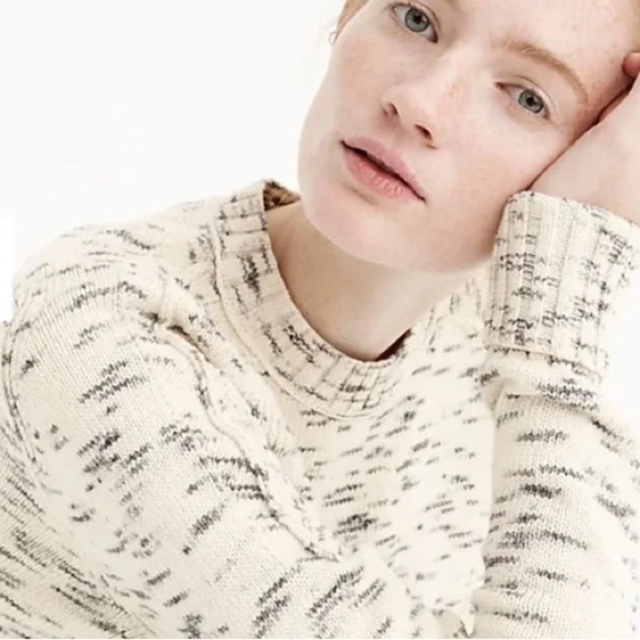 J.Crew Speckled cotton sweater-H4658 size S - Picture 5 of 8